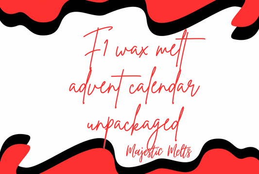 2025 25 day F1 wax melt advent calendar - unpackaged