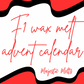 2025 25 Day F1 wax melt advent calendar